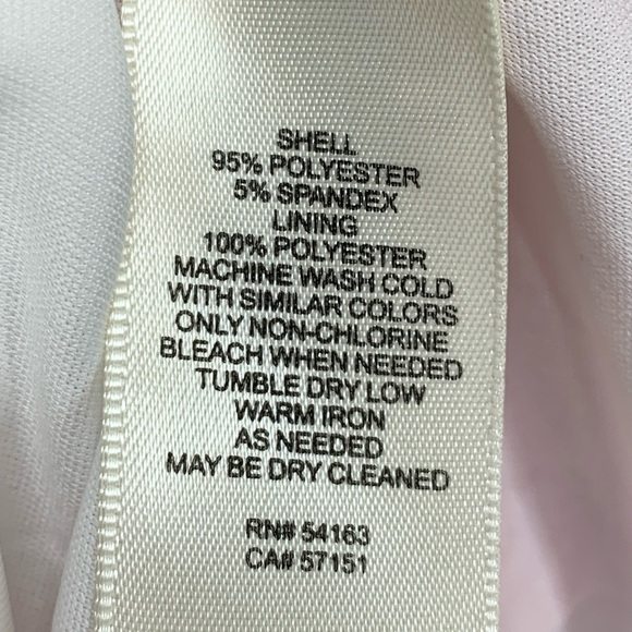 Eliza J Dress Womens 10 Pink White Floral Long Sleeve Wedding Event Modest - Picture 8 of 9